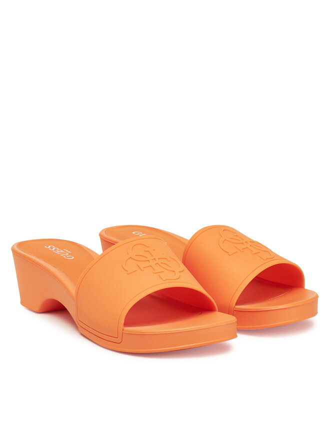 Guess Klapki Guess E5GZ06 BB00F Pomarańczowy