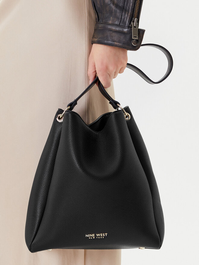 Nine West Дамска чанта Nine West CEO-ARIA-S24414 Черен