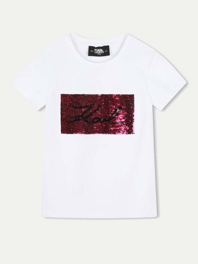 Karl Lagerfeld Kids Karl Lagerfeld Kids T-Shirt Z30210 S Weiß Regular Fit