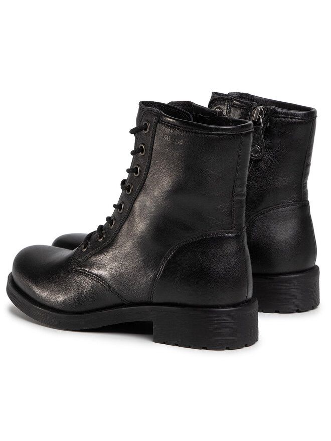 Geox Polokozačky Geox D Rawelle A D046RA 000TU C9999 Černá