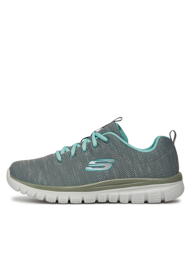 Skechers Sneakersy Skechers Twisted Fortune 12614/GYMN Šedá