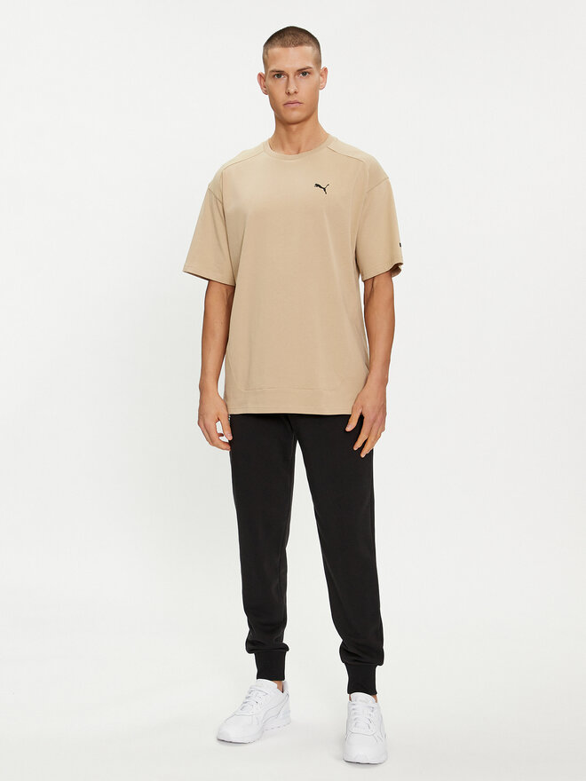 Puma Puma Marškinėliai Rad/Cal 678913 Smėlio Relaxed Fit