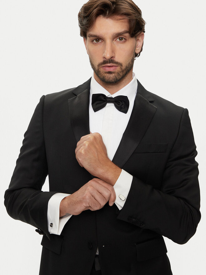 HUGO Manšetni gumbi Hugo E-Classic 50494892 Srebrna