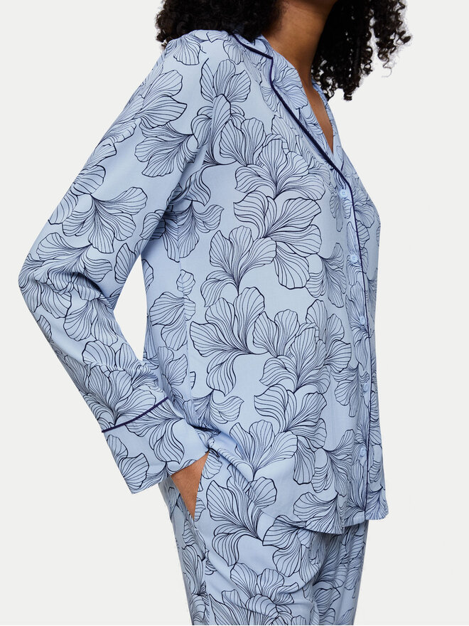 Triumph Triumph Pyjama 10225082 Himmelblau Regular Fit