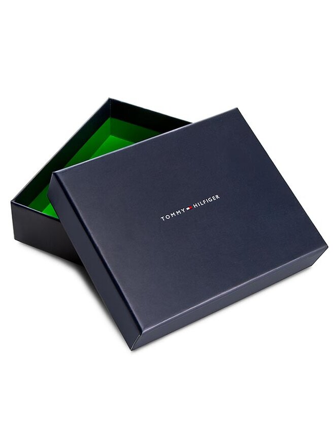 Tommy Hilfiger Portofel Mare pentru Bărbați Tommy Hilfiger Eton Cc Flap And Coin Pocket AM0AM00652 Negru