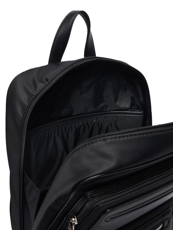 Calvin Klein Rucksack Calvin Klein Ssnl Raised Logo Double Pocket B LV04D3498G Schwarz