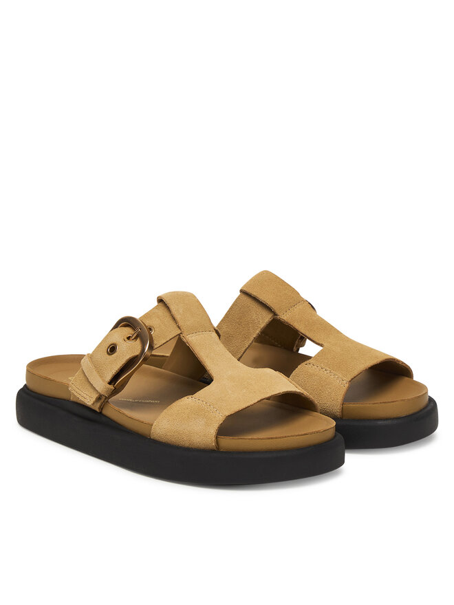 Clarks Pantoletten Clarks Aristella West 26185811 Braun