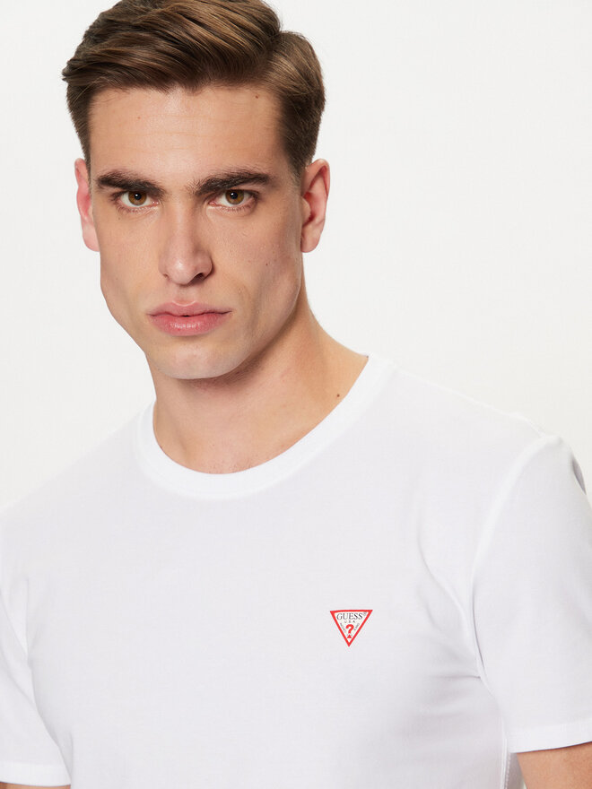 Guess Guess T-Shirt M2YI24 J1314 Λευκό Slim Fit