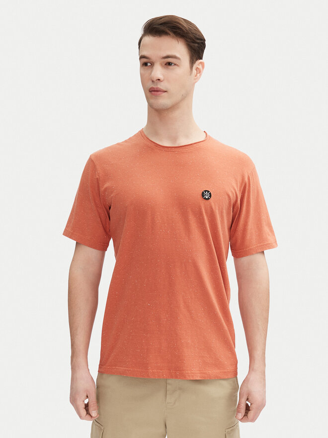 INDICODE INDICODE Majica Carlsin 41-121 Oranžna Regular Fit