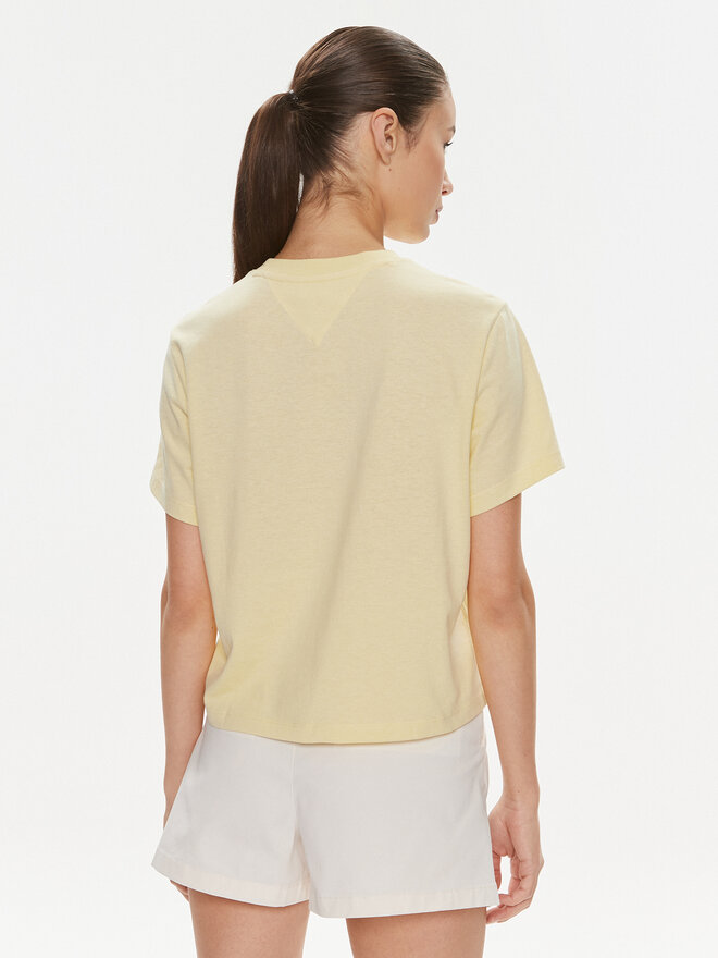 Tommy Jeans Tommy Jeans Camiseta Badge DW0DW17391 Amarillo Boxy Fit