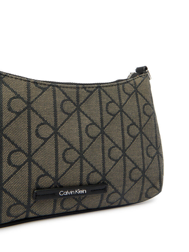 Calvin Klein Handtasche Calvin Klein Emblem Aop LV04F1164G Schwarz
