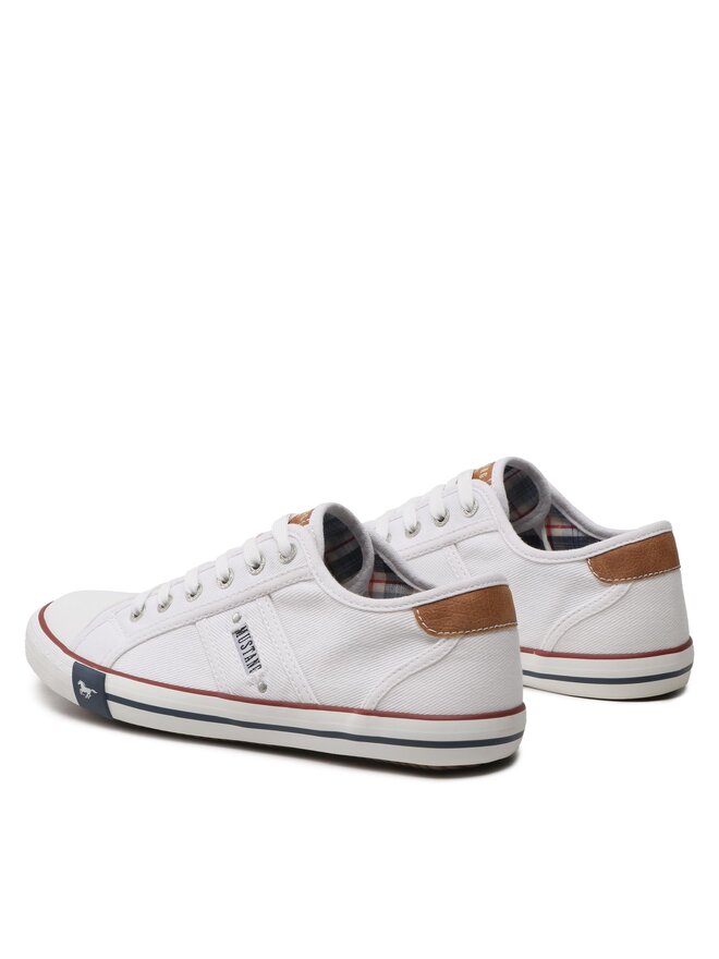 Mustang Sneakers aus Stoff Mustang 4058-310-1 Weiß
