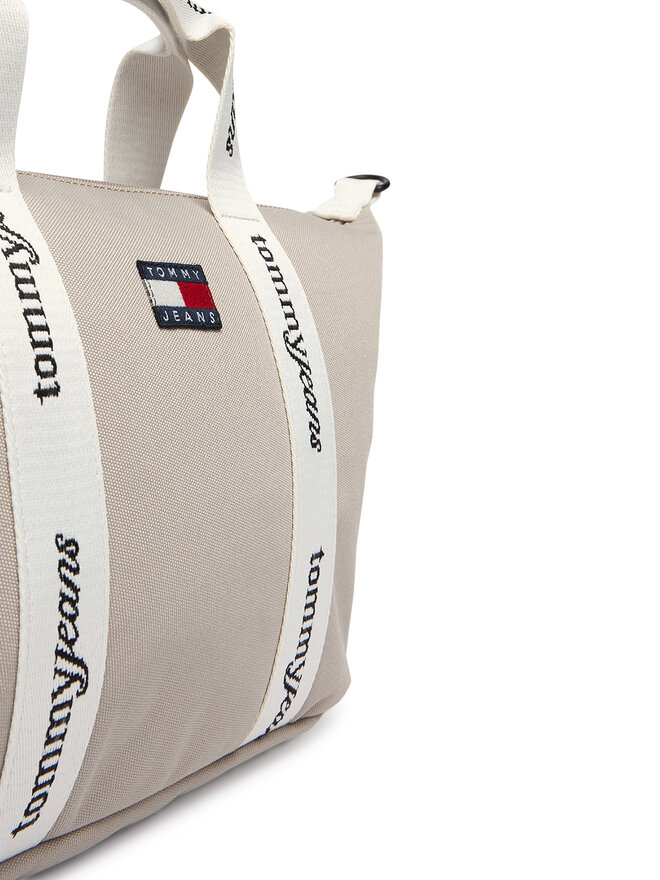 Tommy Jeans Handtasche Tommy Jeans Tjw Ess Daily Mini Tote AW0AW18460 Beige