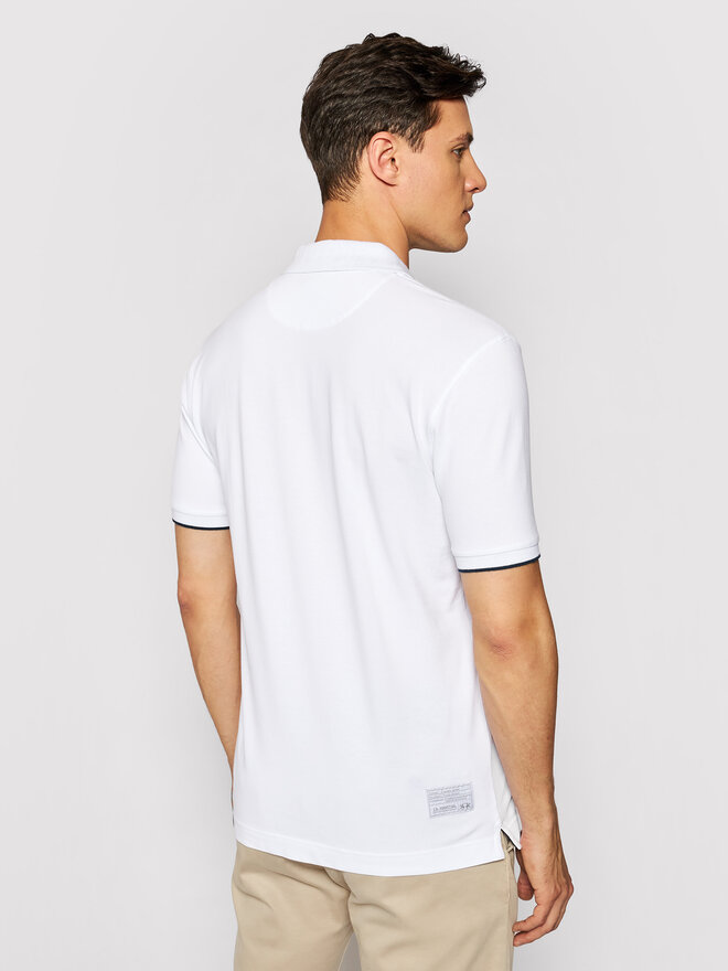 La Martina La Martina Pólóing CCMP01 PK001 Fehér Regular Fit