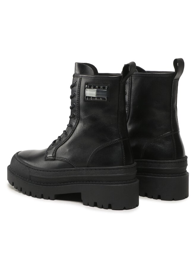 Tommy Jeans Stiefeletten Tommy Jeans Tjw Foxing Lace Up EN0EN02217 Schwarz