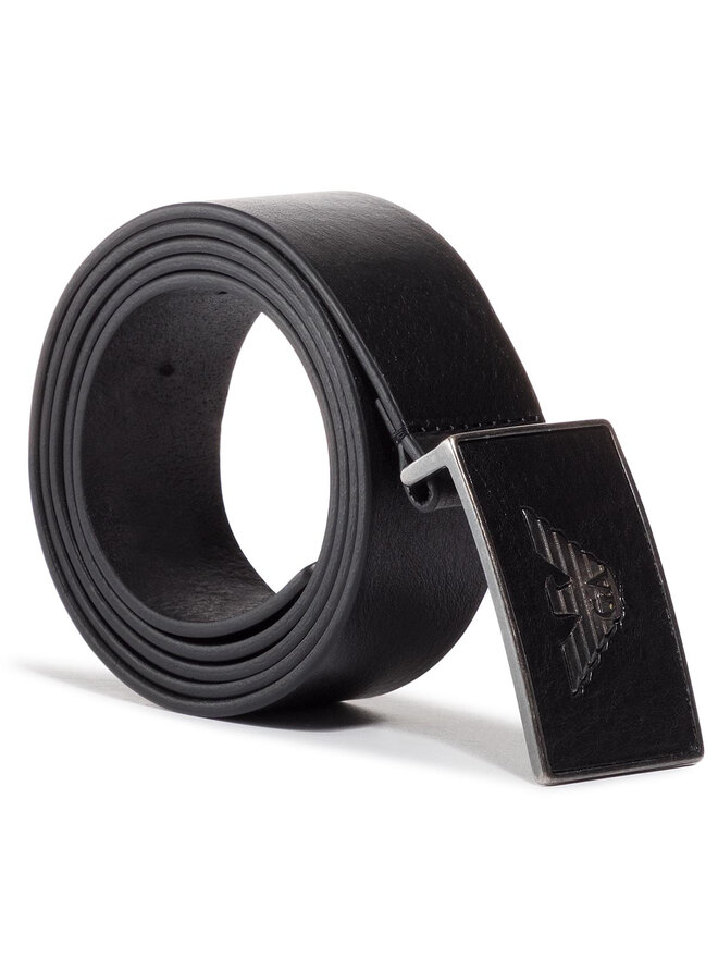 Emporio Armani Cinturón para hombre Emporio Armani Y4S196 YDC0G 80001 Negro
