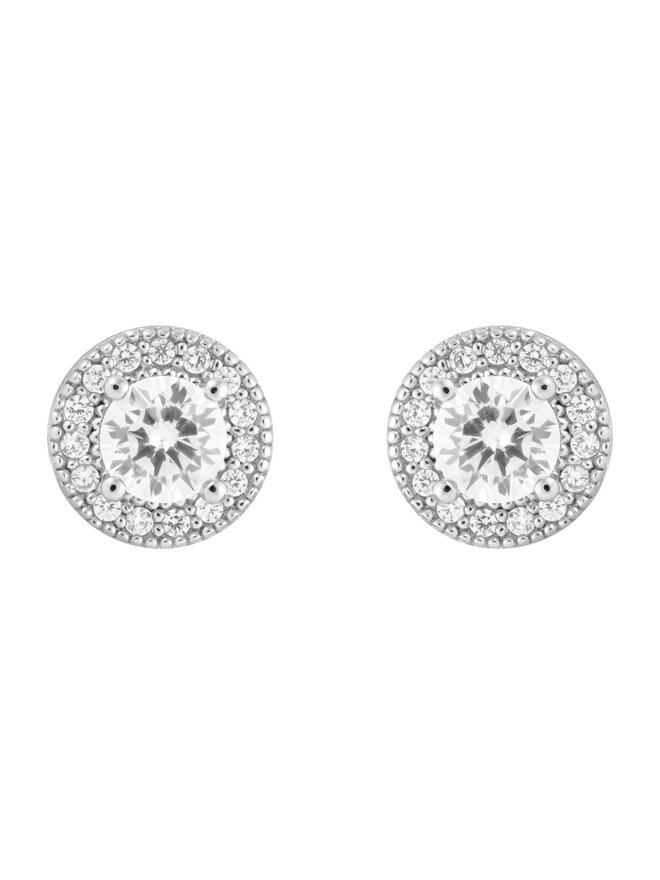 ICED STUFF Orecchini ICED STUFF Diamond Stud Baguette Oro bianco