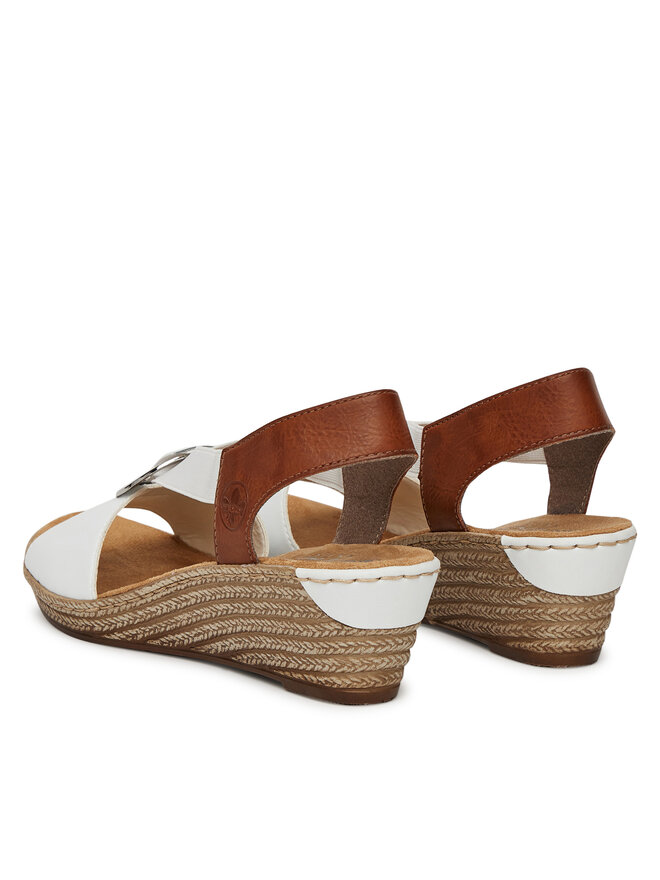 Rieker Sandali Rieker 624H6-81 Bela