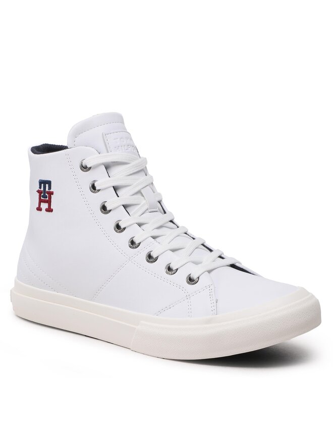 Tommy Hilfiger Sneakers Tommy Hilfiger Th Hi Vulc Street Leather FM0FM04739 Weiß