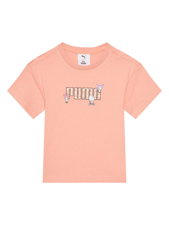 Puma Puma Marškinėliai PUMA X Hello Kitty And Friends 630062 Koralų Regular Fit