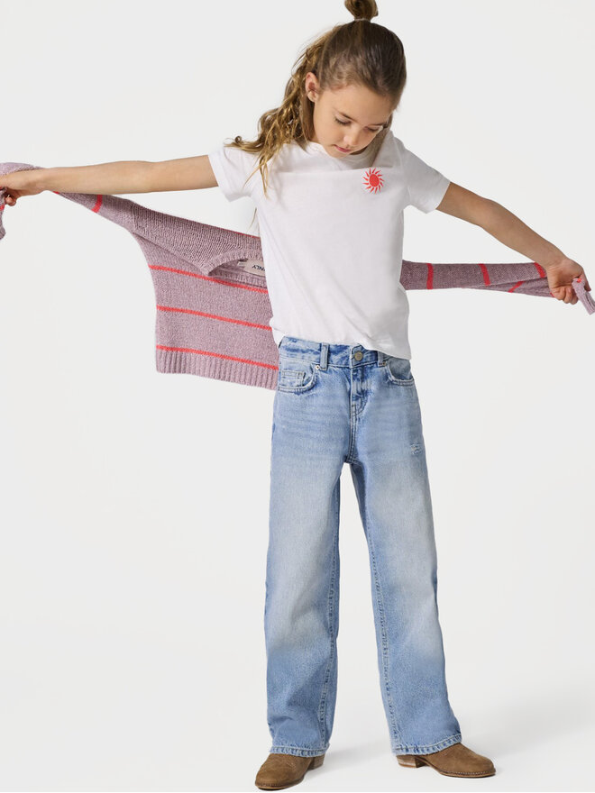 Kids ONLY Kids ONLY T-Shirt Happy Life 15340140 Weiß Regular Fit