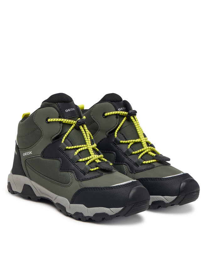 Geox Schnürschuhe Geox J Magnetar Boy B Abx J463ZC 050FU C0914 S Dunkelgrün