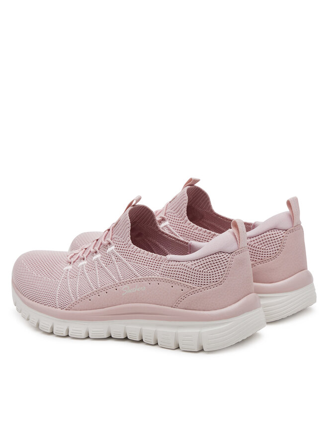 Skechers Sneakersy Skechers Graceful - Picture Perfect 100702/BLSH Różowy
