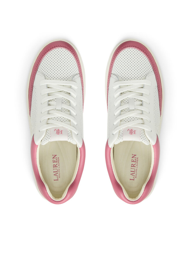 LAUREN RALPH LAUREN Snīkeri LAUREN RALPH LAUREN Hailey Low-Top Lace-Up 802951391002 Balts