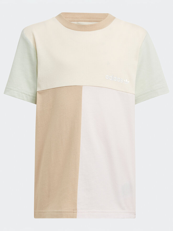 adidas adidas Футболка Colourblock T-Shirt HK9819 Бежевий Regular Fit