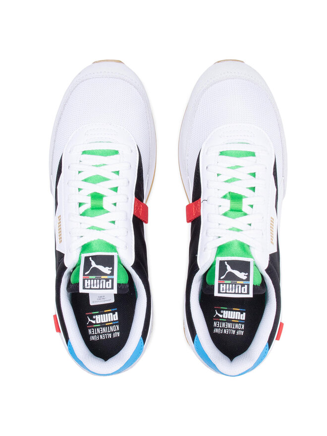 baskets future rider 373384 puma white puma black