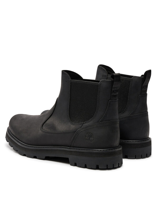 Timberland Μποτάκια με λάστιχο Timberland Britton Road Mid Chelsea TB0A6A4WW021 Μαύρο