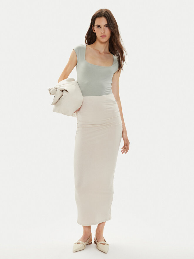 Gina Tricot Gina Tricot Felső 23171 Szürke Slim Fit