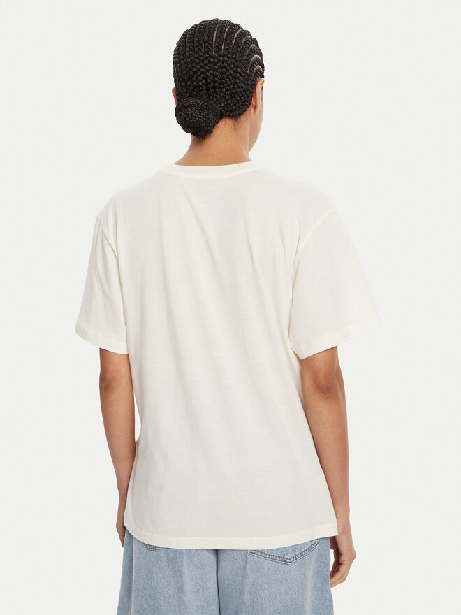 Roxy Roxy Camiseta Hangloose Poster ERJZT06018 Écru Regular Fit