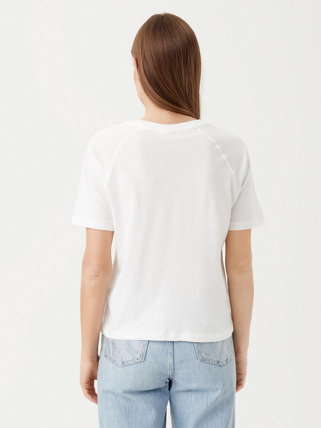 JDY JDY T-Shirt Nina 15342612 Λευκό Loose Fit