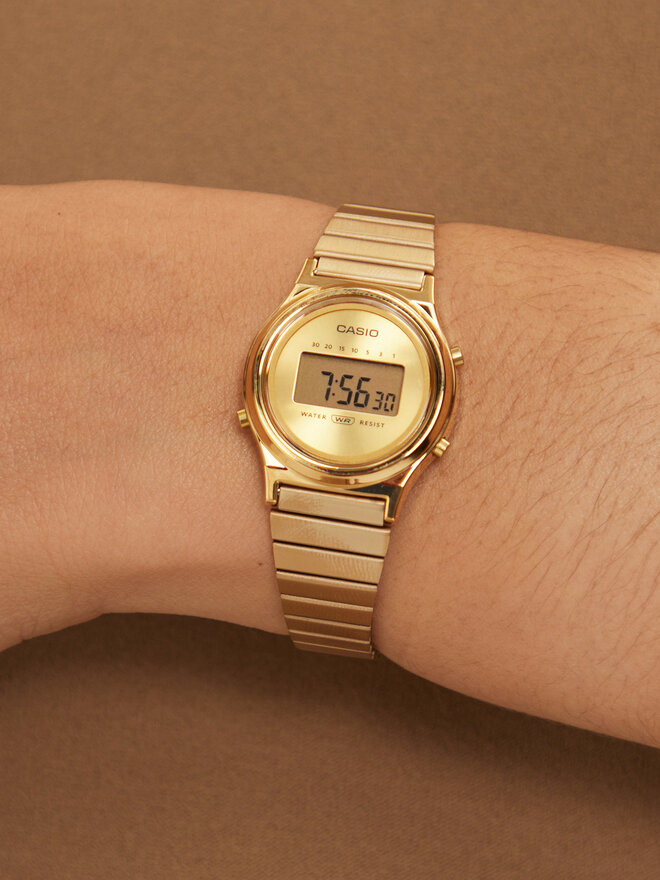 Casio Zegarek Casio Vintage LA700WEG-9AEF Złoty