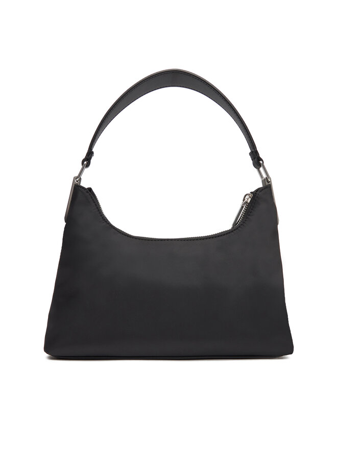 Calvin Klein Jeans Ročna torba Calvin Klein Jeans Satin Nylon Small Shoulder Bag LV04K3219G Črna