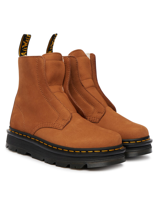 Dr. Martens Stiefeletten Dr. Martens ZEBZAG LACELESS WARM LINED DM42019200 Braun