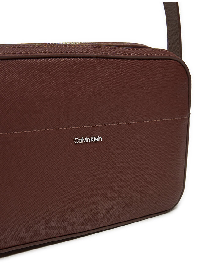 Calvin Klein Borsetta Calvin Klein Ck Business Camera Bag_Saffiano K60K612571 Marrone