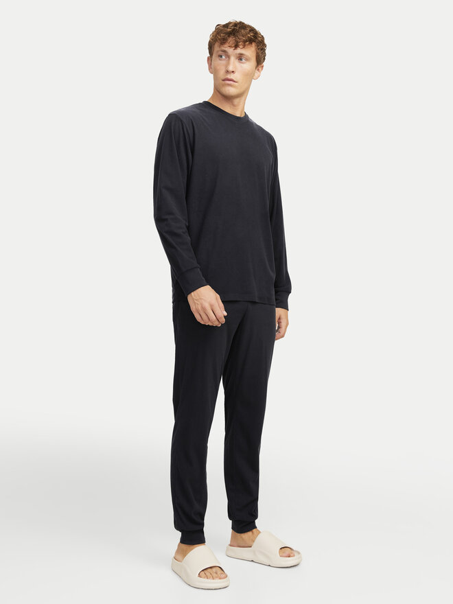 Jack&Jones Jack&Jones Pidžama Solid 12268536 Crna Loose Fit
