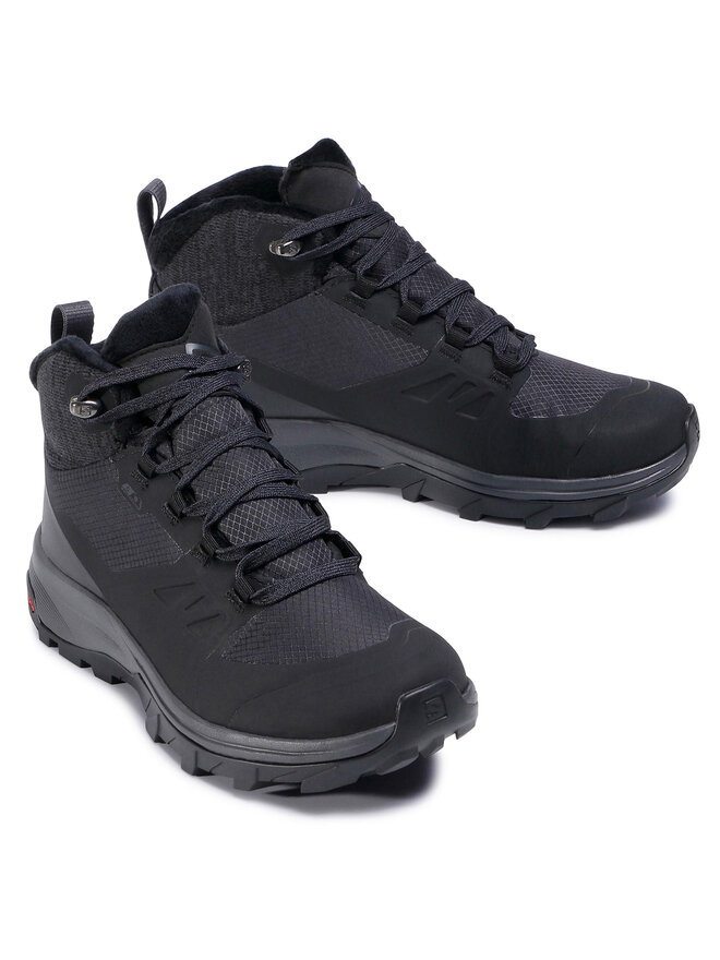 Salomon Trekkingschuhe Salomon Outsnap Cswp W 411101 20 V0 Schwarz