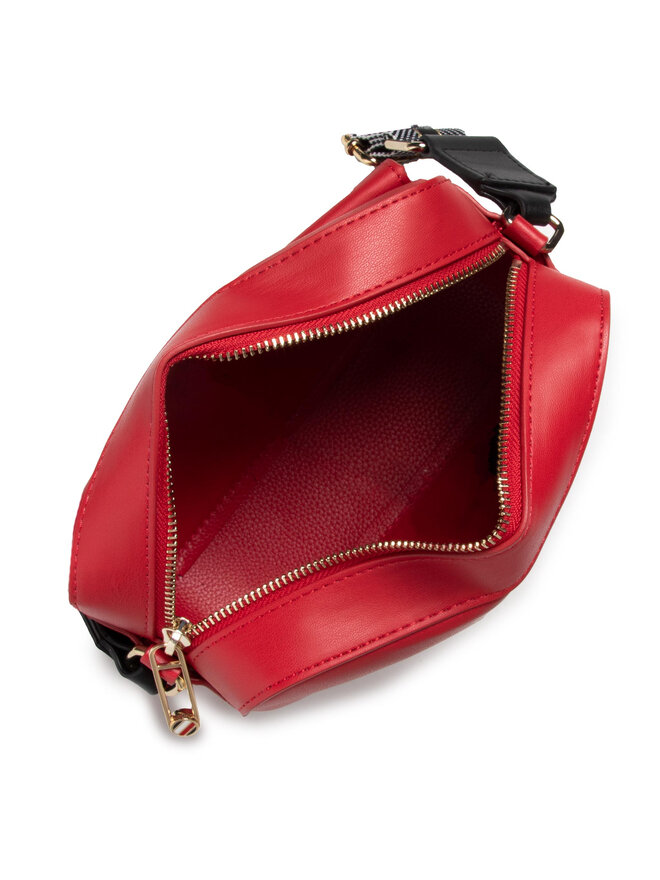 Tommy Hilfiger Ročna torba Tommy Hilfiger Iconic Tommy Camera bag Sign AW0AW10958 Rdeča