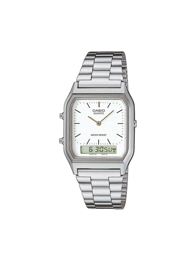 Casio Zegarek Casio AQ-230A-7DMQYES Srebrny