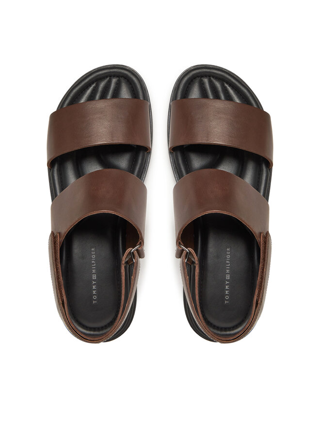 Tommy Hilfiger Sandali Tommy Hilfiger Premium Hilfiger Strappy Lh Sand FM0FM05356 Rjava