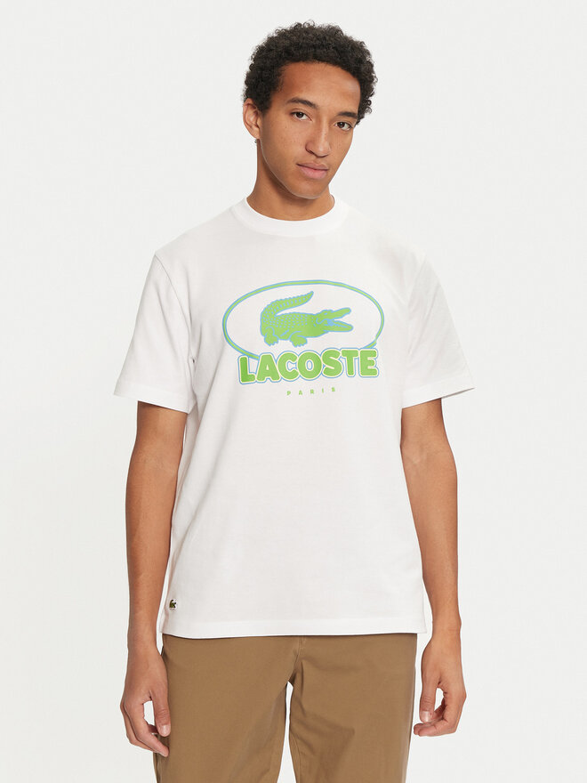 Lacoste Lacoste Marškinėliai TH2806 Balta Regular Fit