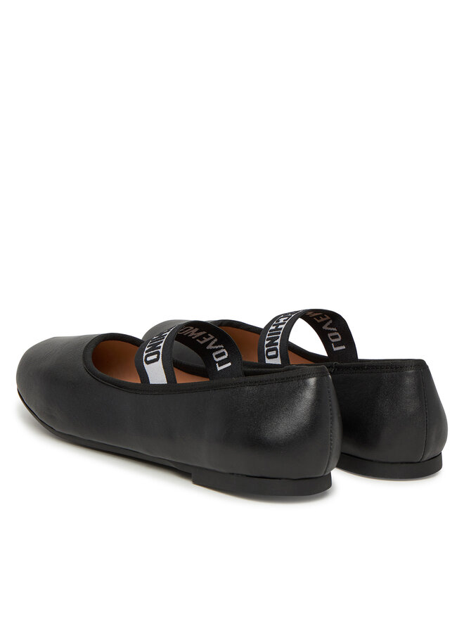 LOVE MOSCHINO Baleriny LOVE MOSCHINO JA11071G0MIE0000 Czarny