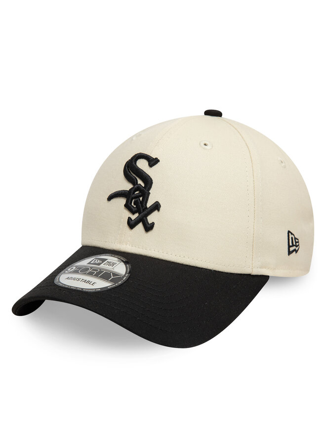 New Era Czapka z daszkiem New Era Chicago White Sox Colour Block 9FORTY 60595216 Beżowy