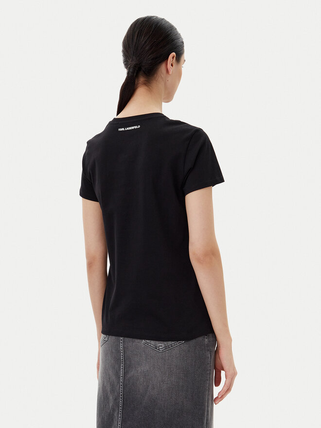 Karl Lagerfeld Jeans Karl Lagerfeld Jeans T-Shirt A2W17097 Μαύρο Regular Fit