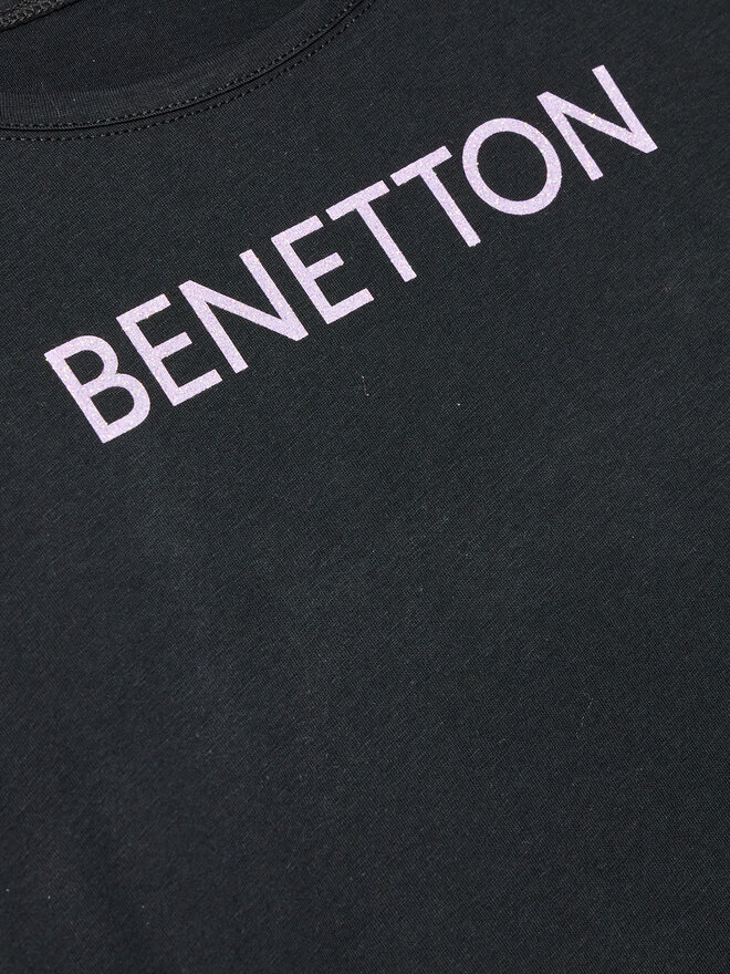 United Colors Of Benetton United Colors Of Benetton T-Shirt 3I1XC10C0 Μαύρο Regular Fit