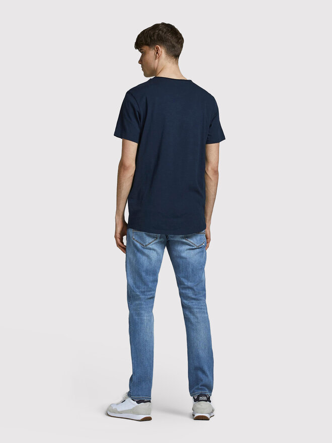 Jack&Jones Jack&Jones Marškinėliai Basher 12182498 Tamsiai mėlyna Regular Fit