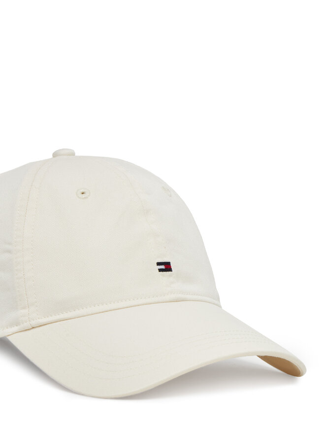 Tommy Hilfiger Καπέλο Jockey Tommy Hilfiger Essential Flag Soft Cap AW0AW17632 Εκρού